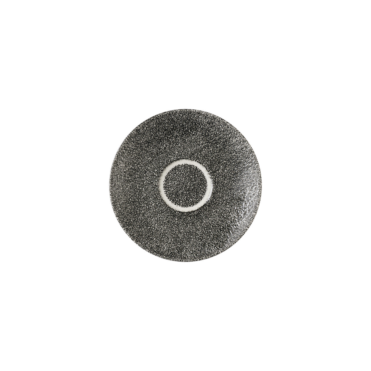 Studio Prints Raku, Cappuccino-Untertasse ø 156 mm Quartz Black